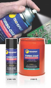 Techspray 2108 - 12 s Turbo-Coat丙烯酸保形涂层,12盎司气溶胶