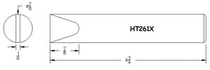 Hexacon HT261X 7/8“凿焊接小费