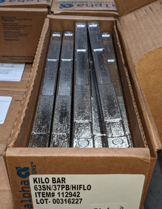 αSn63 / Pb37锡/铅“HI-FLO”波焊酒吧,50磅