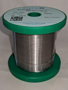αSnBiAg低温焊锡丝,.024英寸直径,0.55磅线轴,坚实的核心