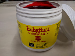 RubyFluid粘贴通量-钎剂- 1磅Jar