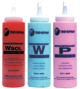 Techspray 2204 - 8平方Wondermask WSOL水溶性焊接面罩,8盎司瓶